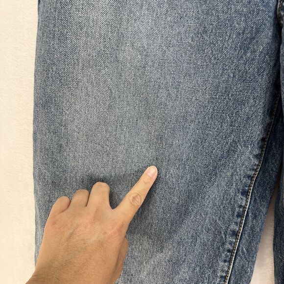 ReVice High Rise Jeans Crossover Waist Women’s Sz 27 Wide Leg Acid Wash Y2k - Picture 6 of 13